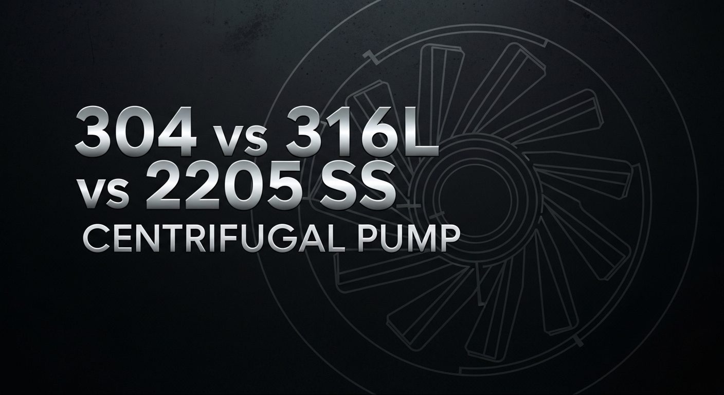 Pompa Sentrifugal 304 vs 316L vs 2205 SS